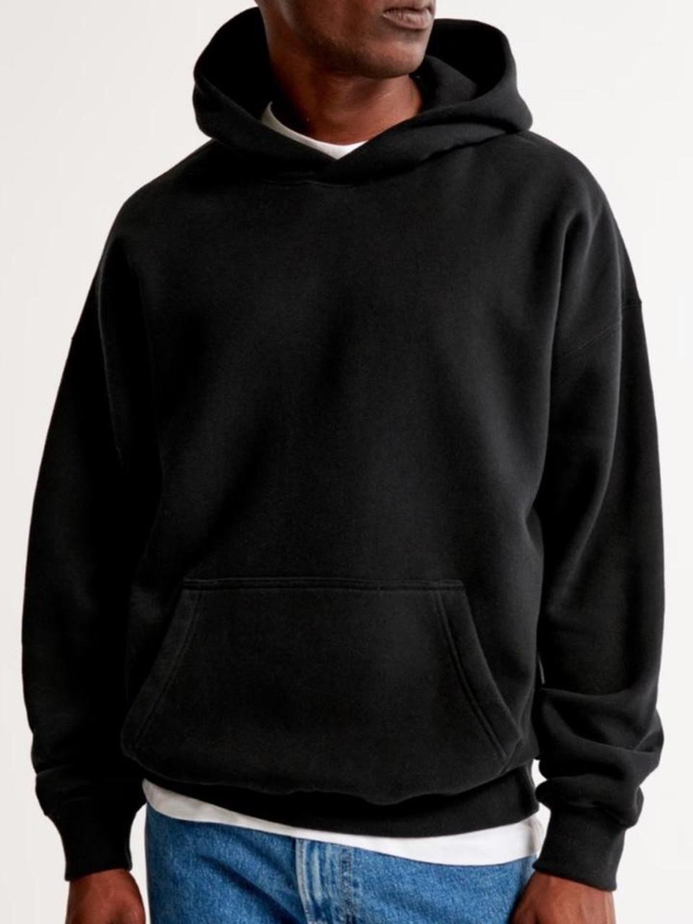 Abercrombie & Fitch Black Men's Pullover Hoodie